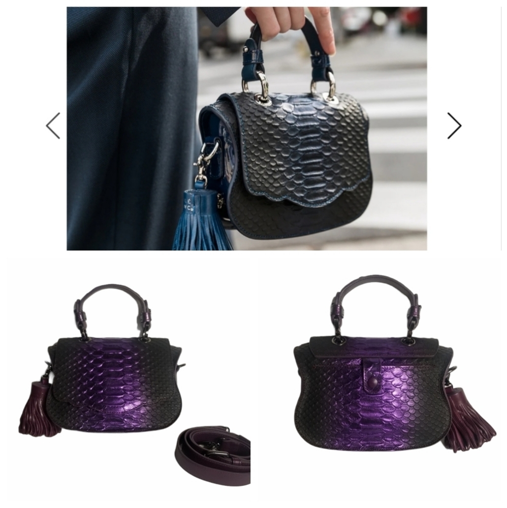 THALE BLANC AUDREY MICRO Metallic Purple Bag